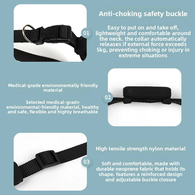 Traceur GPS Bluetooth pour animaux de compagnie, mini collier de suivi avec alerte de mouvement, traqueur anti-perte pour chats et chiots, localisation mondiale à distance