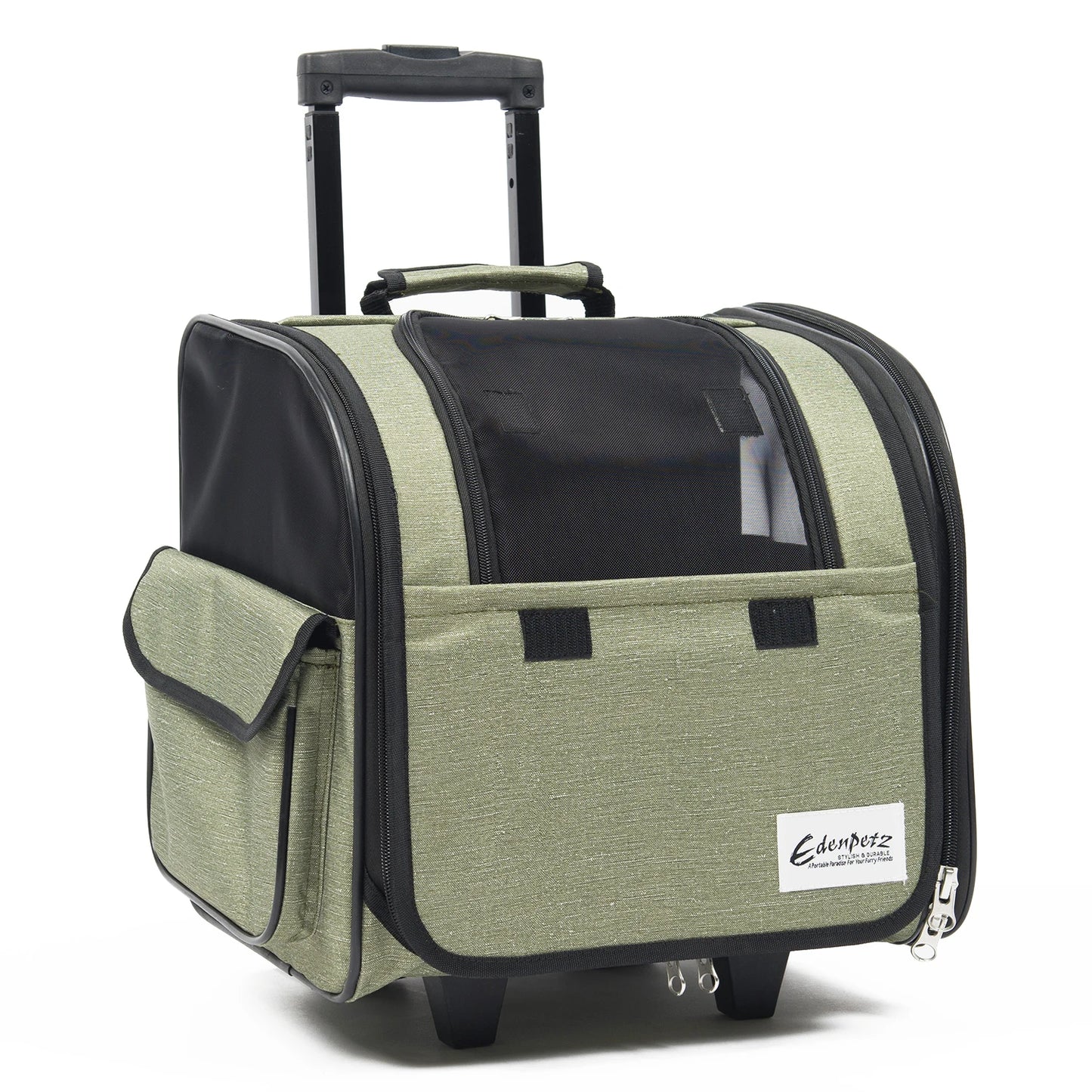 Large Pet Trolley Stroller Foldable Multifunctional Transport Airline Approved Dog Cat Carrier Backpack On Wheels
