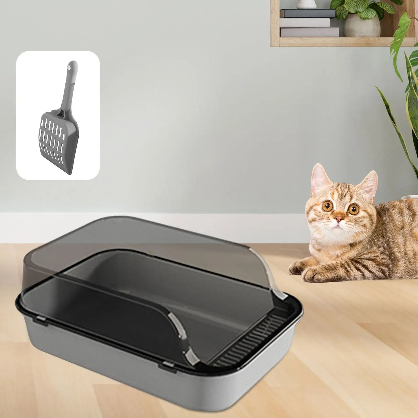 Cat Litter Box Kitten Potty Toilet for Small Medium Large Cats Small Animals