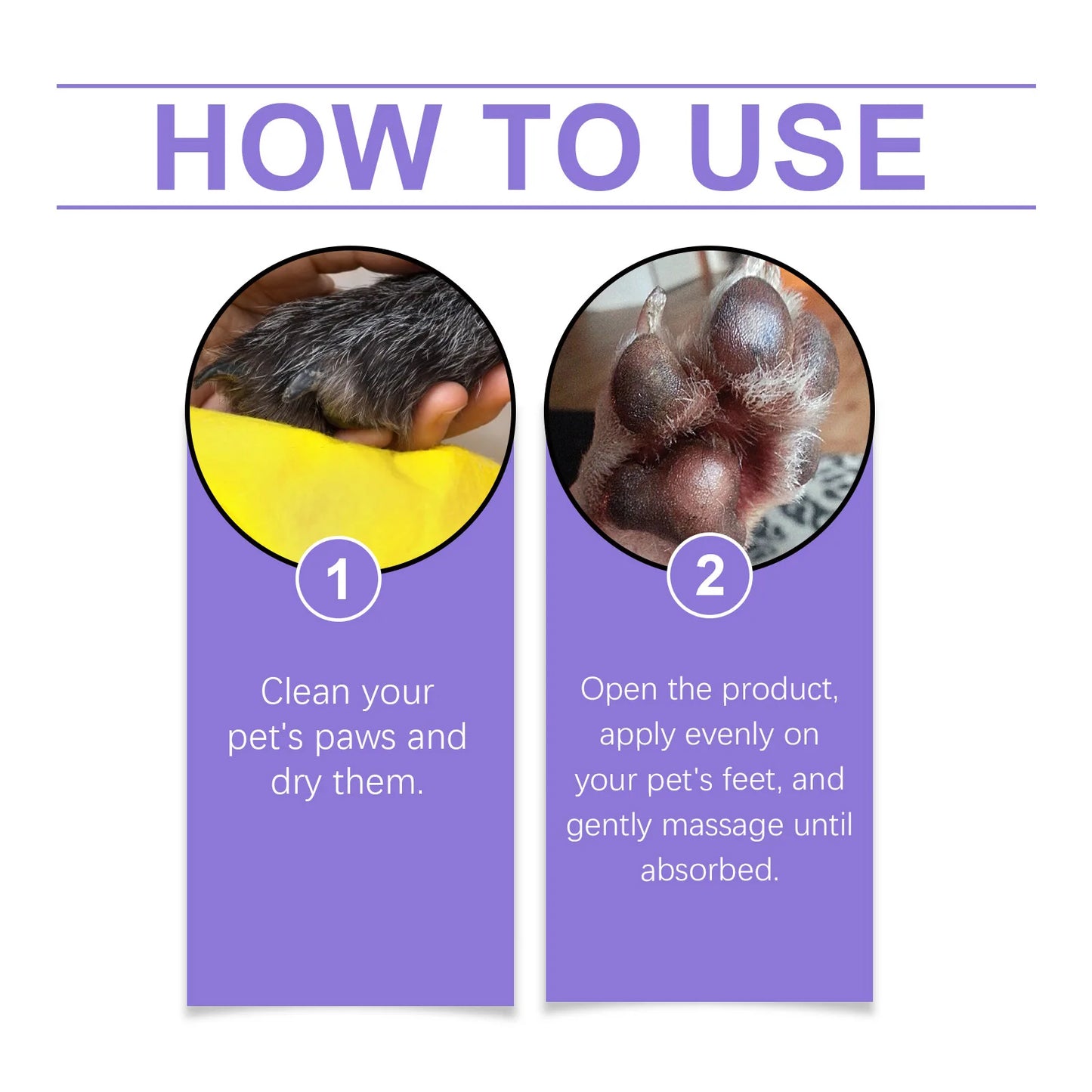 YEGBONG Paw Care Cream for Dogs Deep Moisturizing Improve Drying Not Slipping Coconut Oil Natural Ingredients Pet Paw Balm 30g