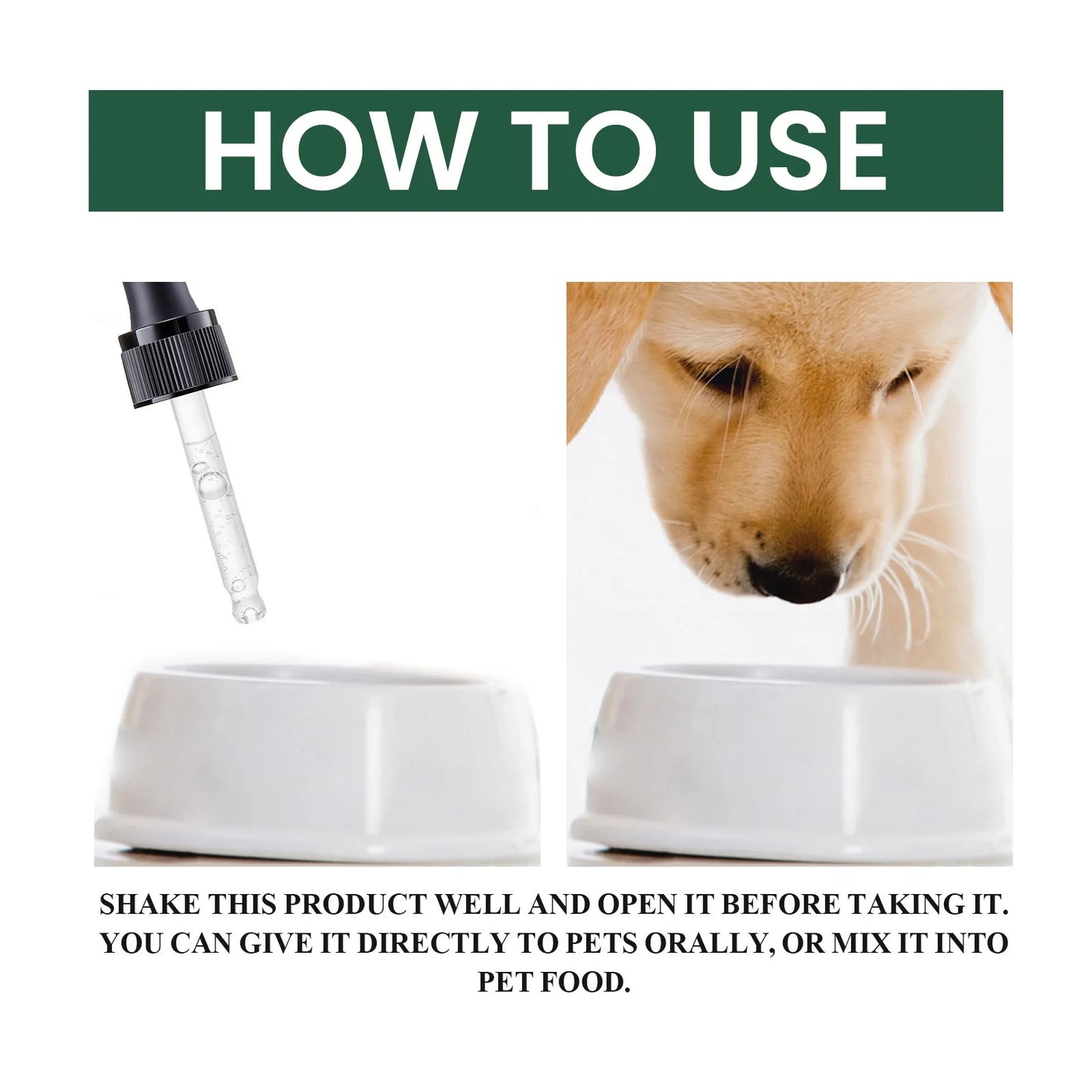 Pet Health Supplements Multi Vitamin Enhance Physical Fitness Protect Dogs Cats Stomach Oral Care Bad Breath Removal Pet Drops