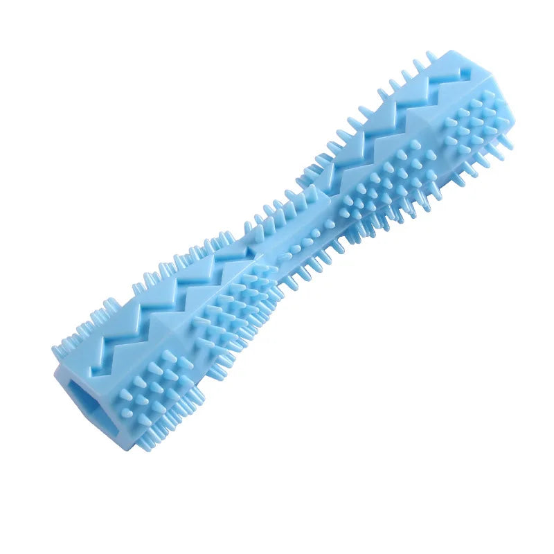 Durable Dog Chew Stick Teething Toy Bite Resistant Leakage Food Dispenser Pet Teeth Cleaning Interactive Dog Training Toy