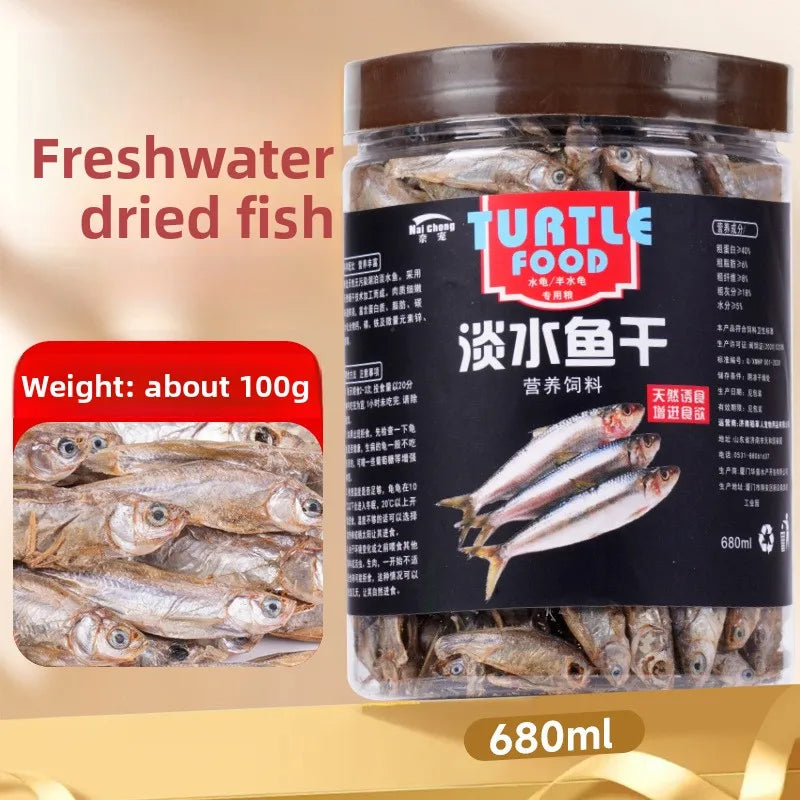 Alimento liofilizado Naichong para mascotas pequeñas y reptiles - Dieta para hámsteres, petauros del azúcar, tortugas y peces con pescado, camarones y gusanos de la harina secos