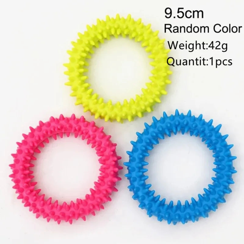 Durable Rubber Dental Teeth Care Dog Toys for Small Dogs Indestructible Dog Toy Teeth Cleaning Chew Training Toys Pet Supplies Happy Tails Pet Shop Store