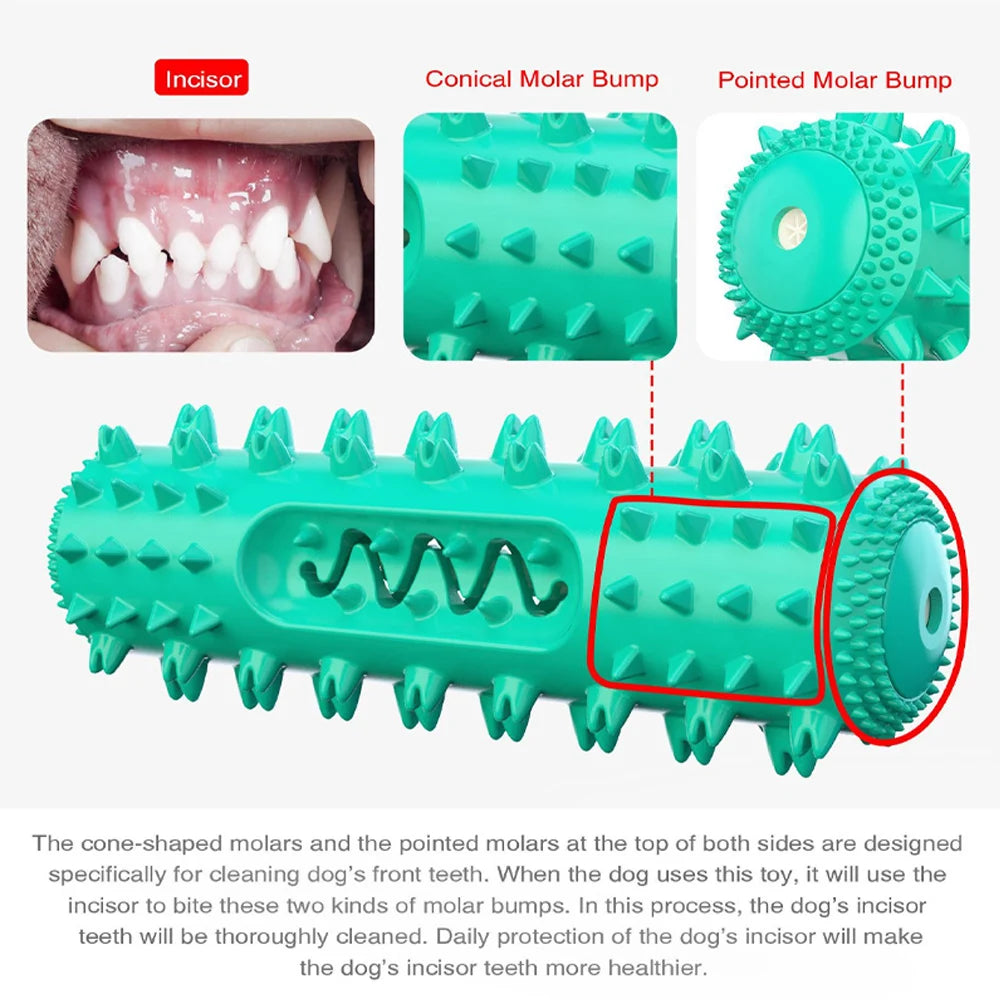 Dog Molar Toothbrush Toys Chew Cleaning Teeth Elasticity Soft Puppy Dental Care Extra-tough Pet Cleaning Toy Supplies Dog toys Happy Tails Pet Shop Store
