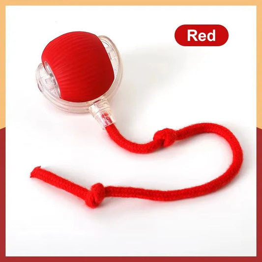 Hot Electric Dog Ball Toys Automatic Rolling Ball Rechargeable Smart Pet Interactive Plush Toy Dog Cat Training Imitate Mouse Happy Tails Pet Shop Store