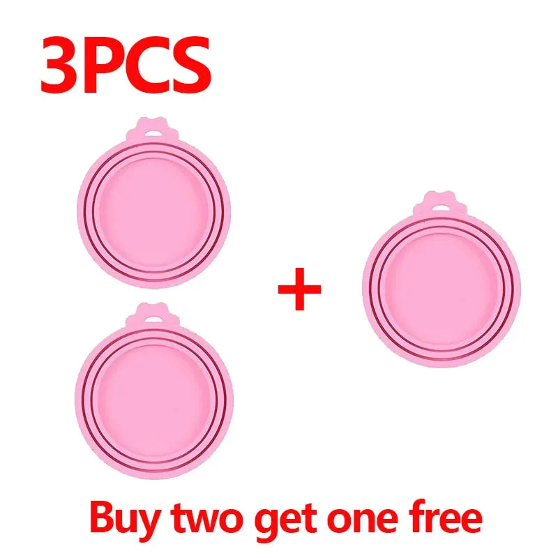 5 couvercles en silicone pour conserves fraîcheur, compatibles avec les boîtes pour chats et chiens. Couvercles en silicone 3 en 1 pour conserver la fraîcheur des aliments. Couvercles hermétiques en silicone pour boîtes pour chiens. 