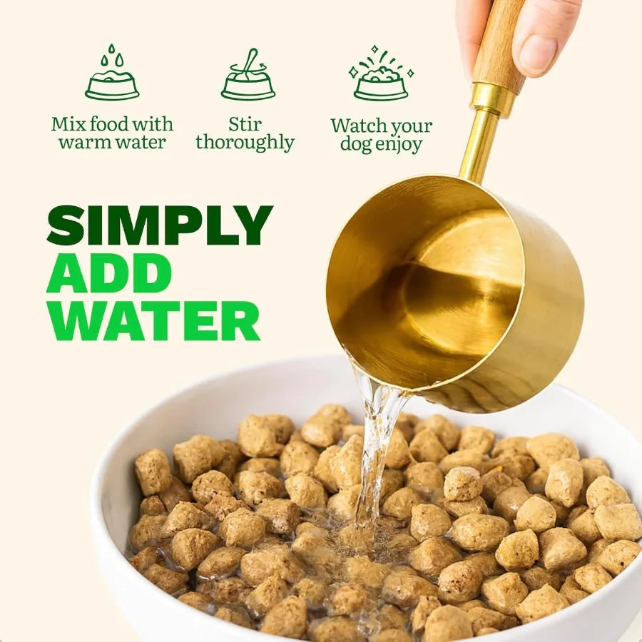 Freeze Dried Raw Chicken Dog Food High Protein Grain Free Meal Topper and Treat Gut Health Support with Probiotics Small to Lar Happy Tails Pet Shop Store