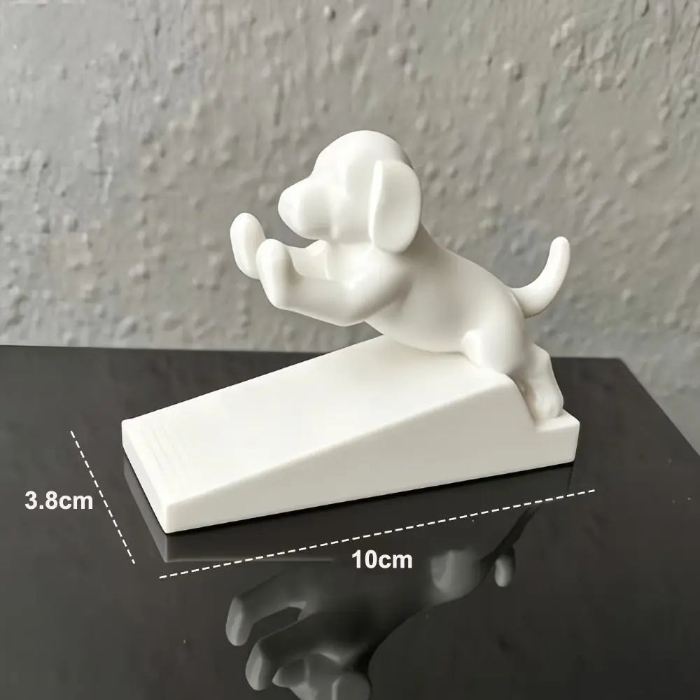 New Dog Shape Door Stopper Wedge Non-Slip Anti-Collision Puppy Door Top Cartoon Noise-Reducing Door Stop Wedge Home Decor