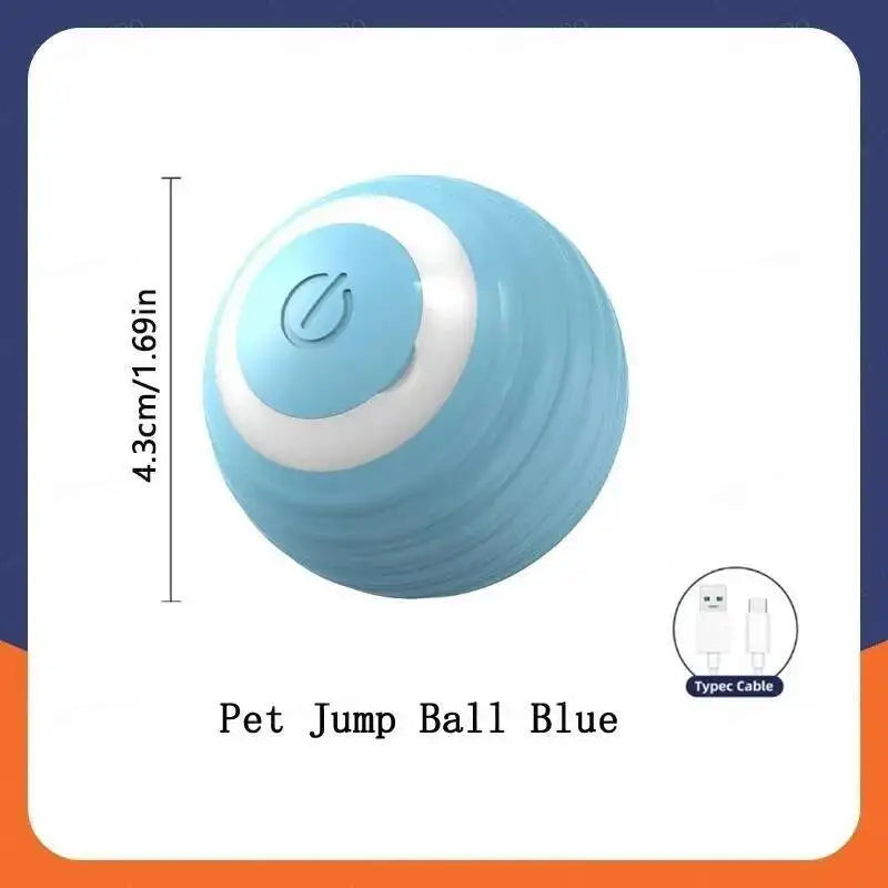 Smart Dog Toy Ball Electronic Interactive Pet Toy Moving Ball USB Automatic Moving Jumping Bouncing Happy Tails Pet Shop Store