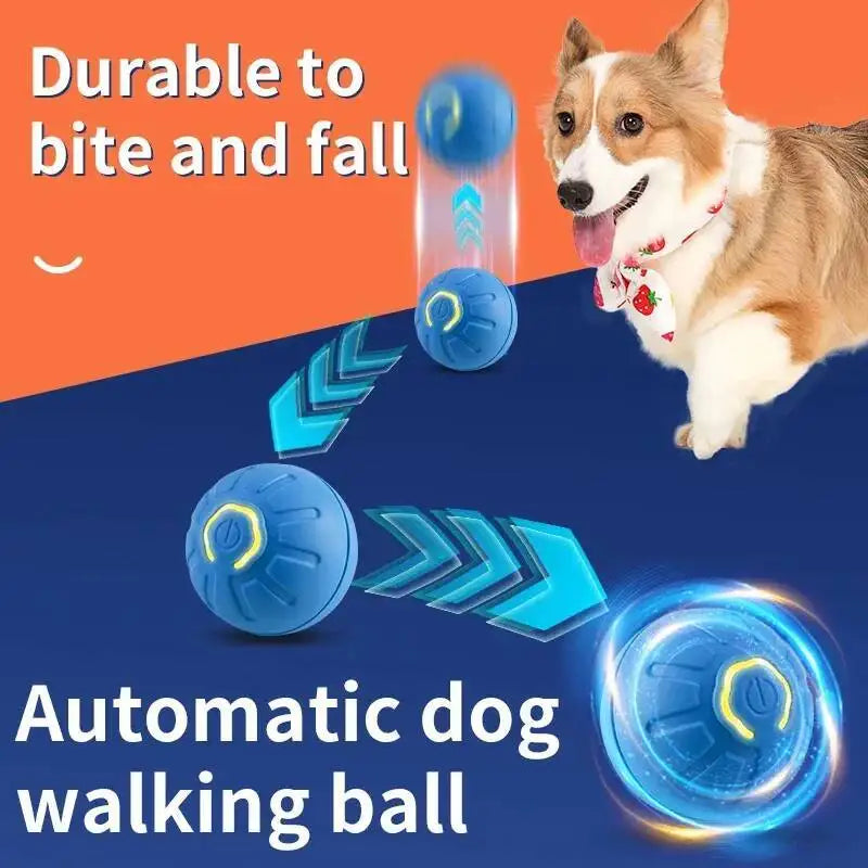 Smart Dog Toy Ball Electronic Interactive Pet Toy Moving Ball USB Automatic Moving Jumping Bouncing Happy Tails Pet Shop Store