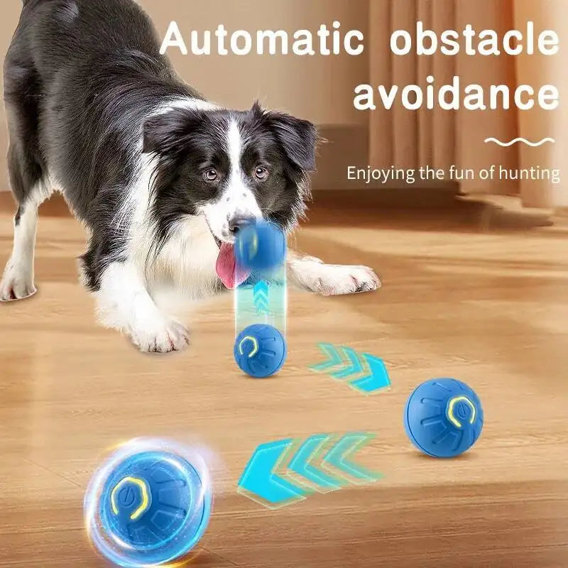 Smart Dog Toy Ball Electronic Interactive Pet Toy Moving Ball USB Automatic Moving Jumping Bouncing Happy Tails Pet Shop Store