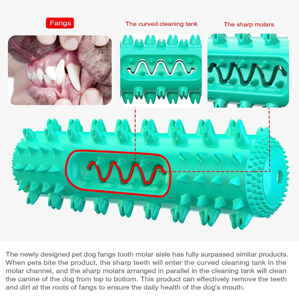 Dog Molar Toothbrush Toys Chew Cleaning Teeth Elasticity Soft Puppy Dental Care Extra-tough Pet Cleaning Toy Supplies Dog toys Happy Tails Pet Shop Store