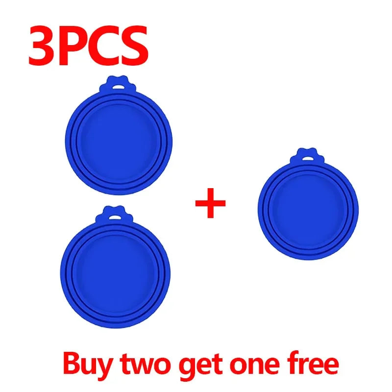 5 couvercles en silicone pour conserves fraîcheur, compatibles avec les boîtes pour chats et chiens. Couvercles en silicone 3 en 1 pour conserver la fraîcheur des aliments. Couvercles hermétiques en silicone pour boîtes pour chiens. 