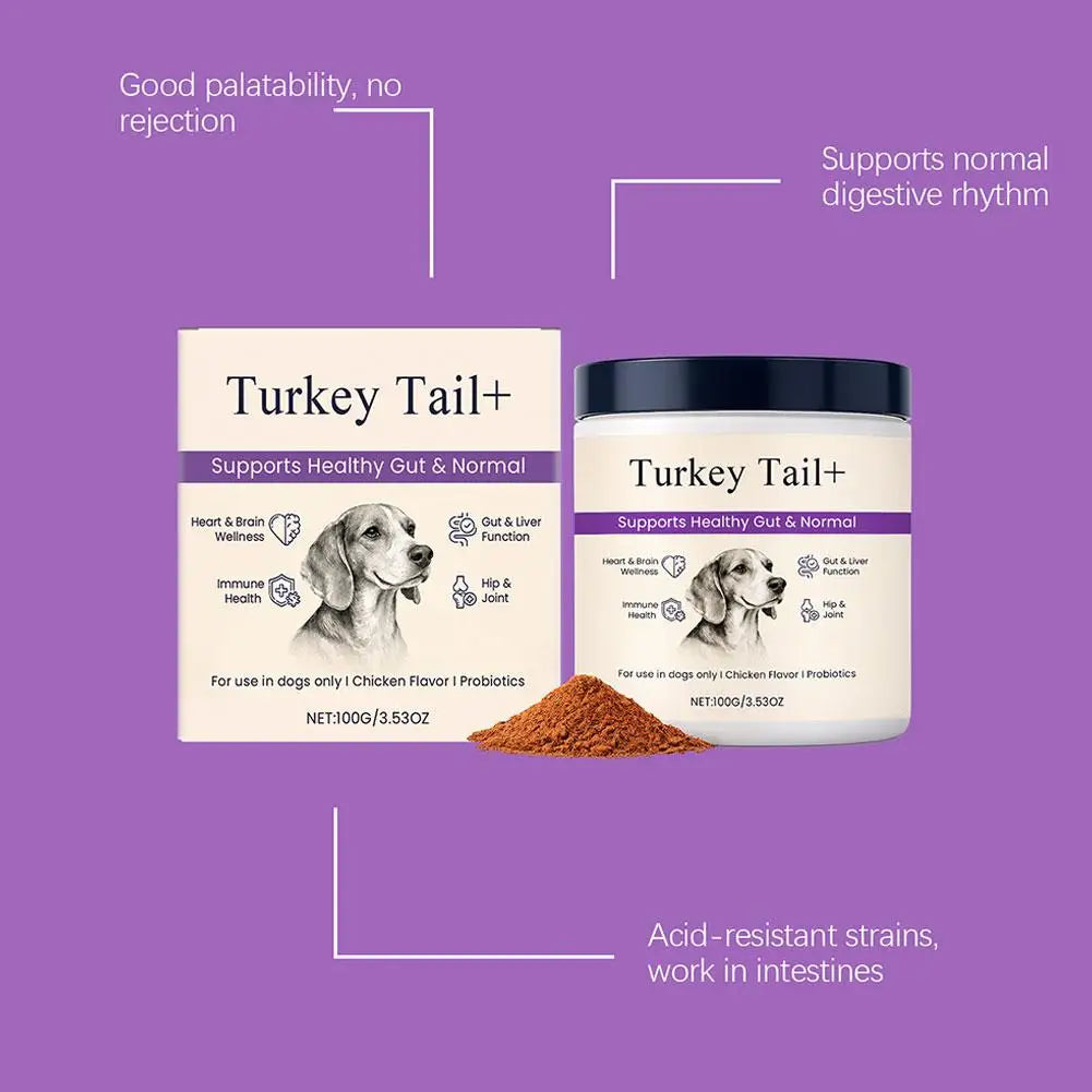 Bacon Flavor Dog Probiotic Powder Gut Flora Balance Digestive Aid Intestinal Health Care For Puppy Adult Dogs Happy Tails Pet Shop Store