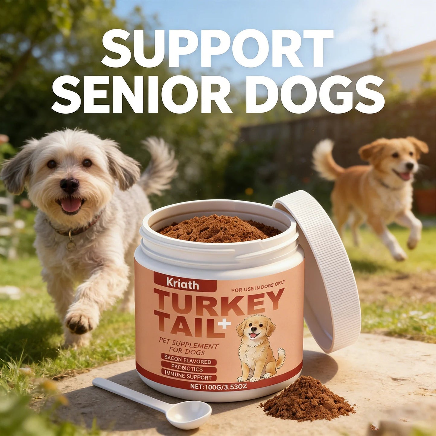 Pet Nutritional Supplements Bacon Flavor Promote Intestinal Function Improve Hair Gloss Maintain Joint Health Nutrition Products Happy Tails Pet Shop Store