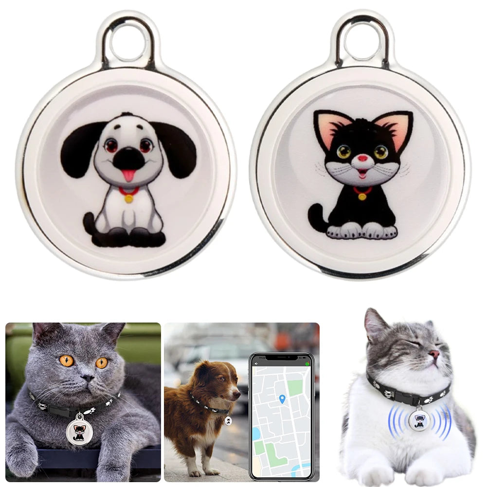 Pet Anti-Lost GPS Tracker Bluetooth-compatible Anti-Lost GPS Tracker Locator Finder Waterproof GPS Tracking Device for Dogs Cats