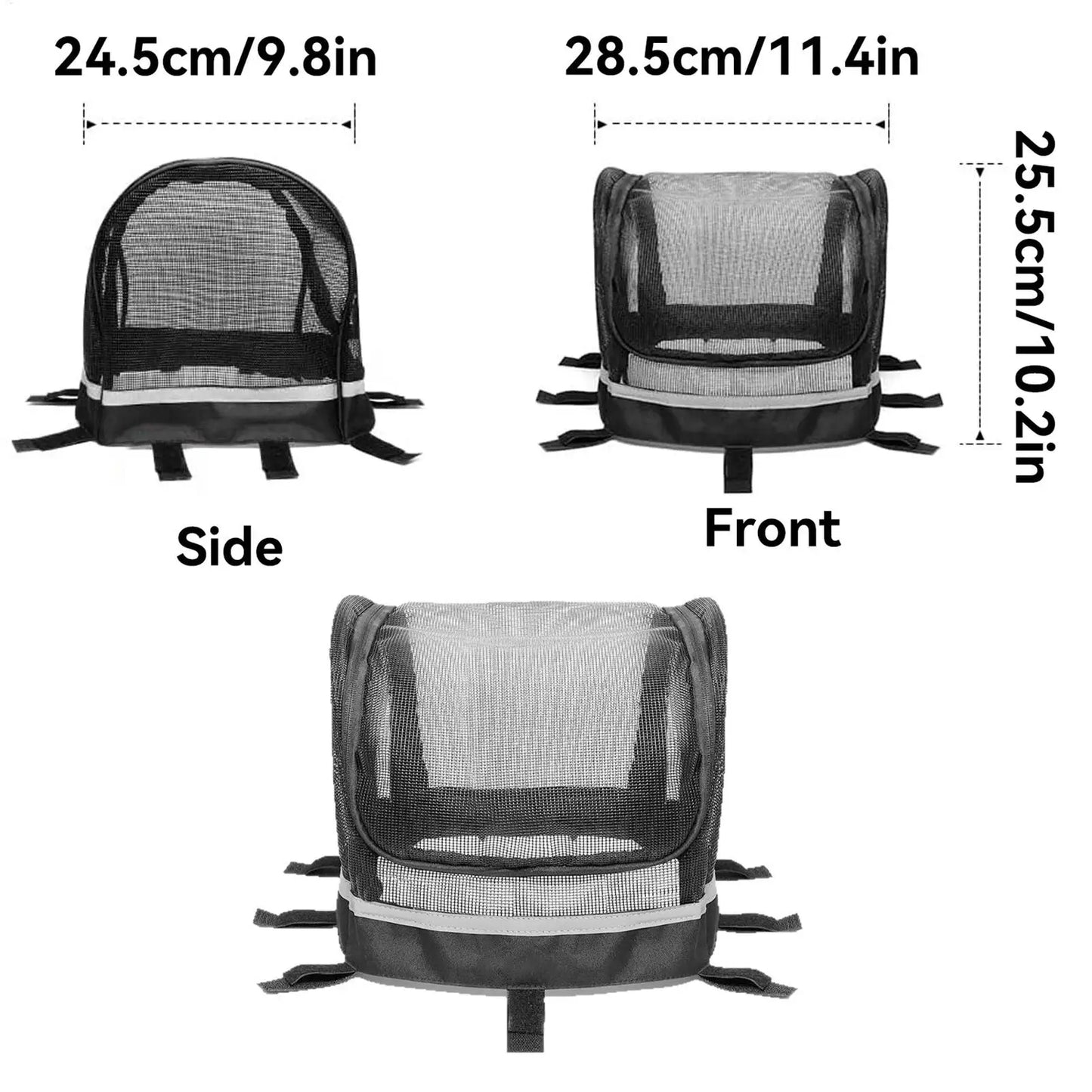 Bike Dog Basket Pet Bicycle Handlebar Carrier with Window Reinforced Pet Bicycle Basket For Daily Outdoor Pet Travel