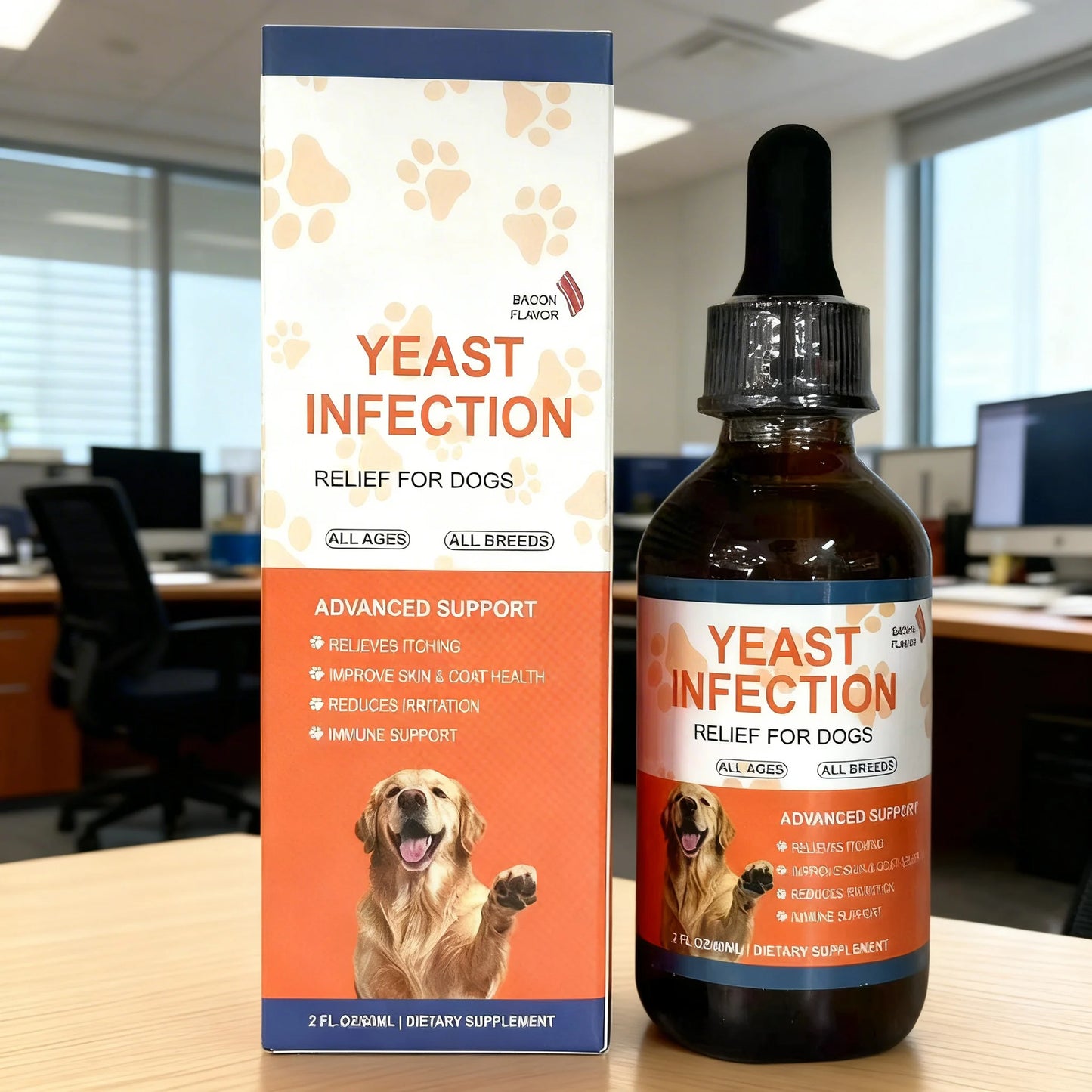 1/2/3 unidades 60ML Gotas para perros y mascotas Suplemento de cuidado suave para mantener un pelaje y una piel saludables en perros CUIDADO DE MASCOTAS Gotas para perros y mascotas Cuidado suave