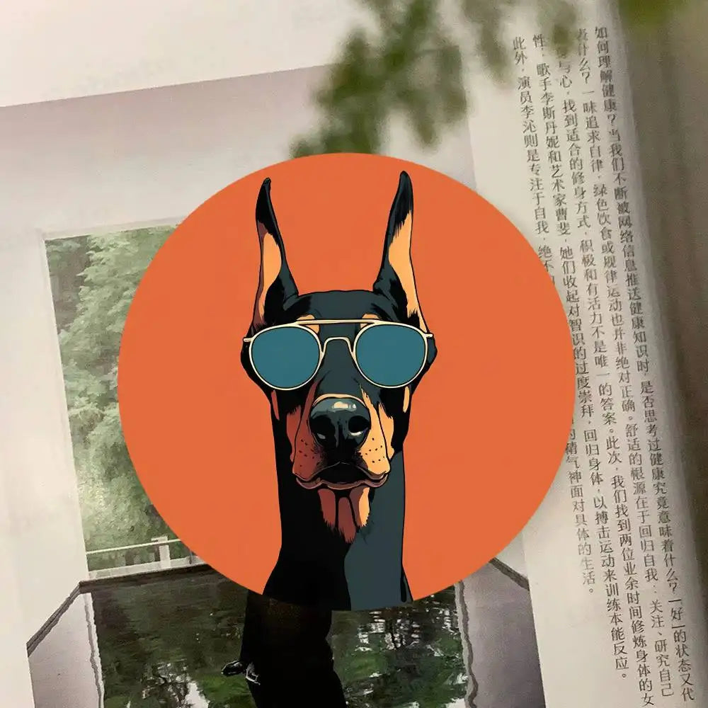 Cartoon Funny Colorful Dog Wooden Coaster  Suitable For Restaurants And Coffee Shops Easy To Wash And Clean