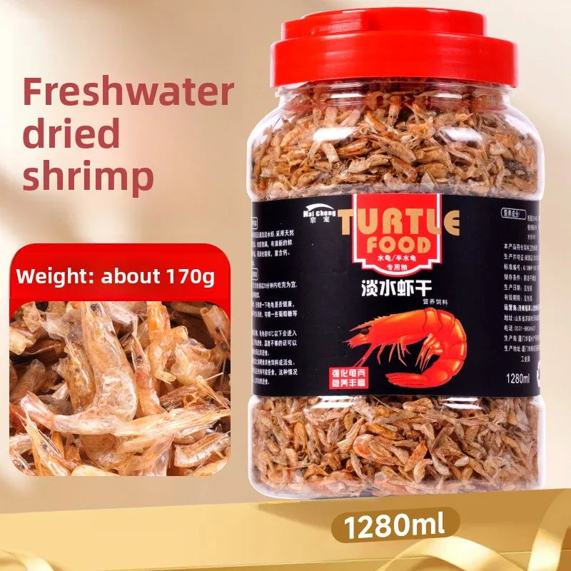 Alimento liofilizado Naichong para mascotas pequeñas y reptiles - Dieta para hámsteres, petauros del azúcar, tortugas y peces con pescado, camarones y gusanos de la harina secos