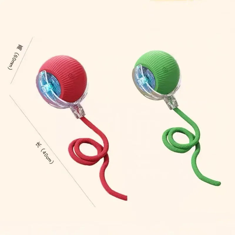 Hot Electric Dog Ball Toys Automatic Rolling Ball Rechargeable Smart Pet Interactive Plush Toy Dog Cat Training Imitate Mouse Happy Tails Pet Shop Store