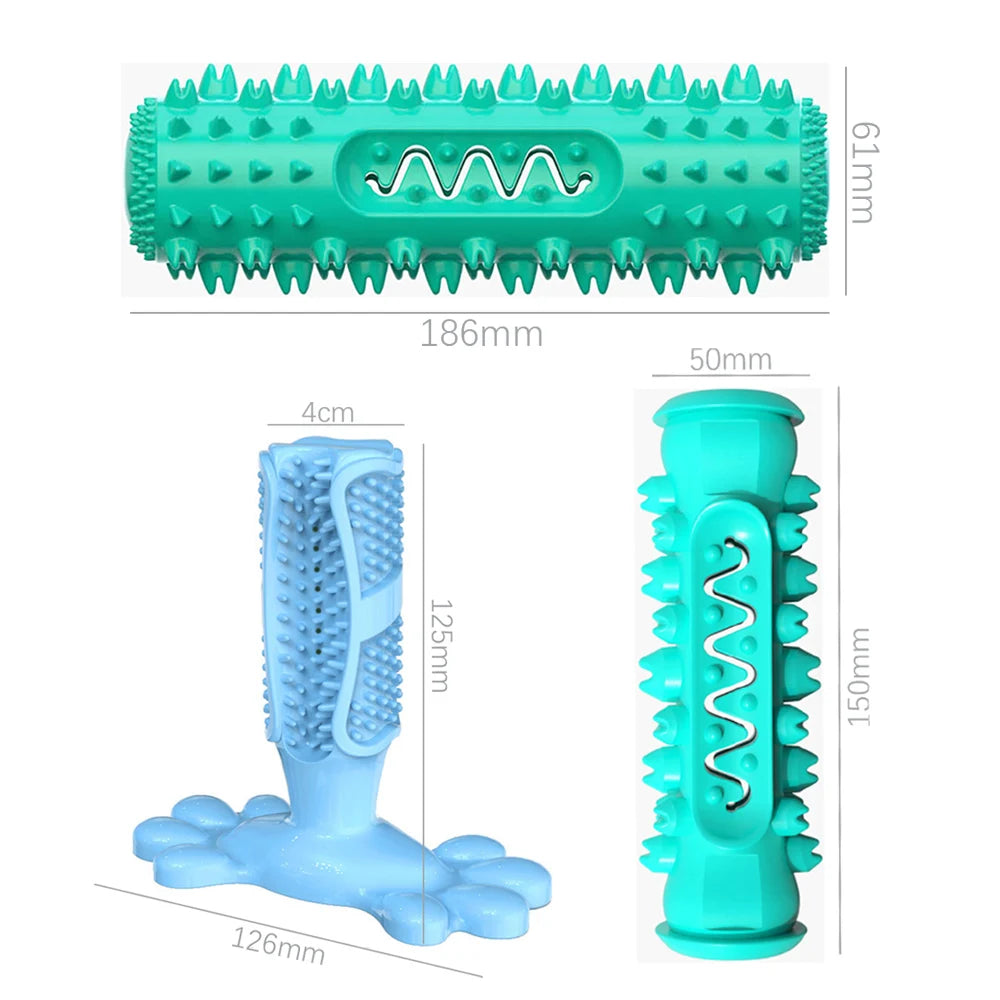Dog Molar Toothbrush Toys Chew Cleaning Teeth Elasticity Soft Puppy Dental Care Extra-tough Pet Cleaning Toy Supplies Dog toys Happy Tails Pet Shop Store