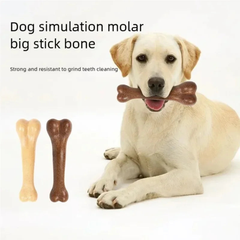Dog Bone Chew Toy Durable Teeth Cleaning Toy, Interactive Play Training Pet Toy for Dogs Puppies Dental Health & Teeth Care Happy Tails Pet Shop Store