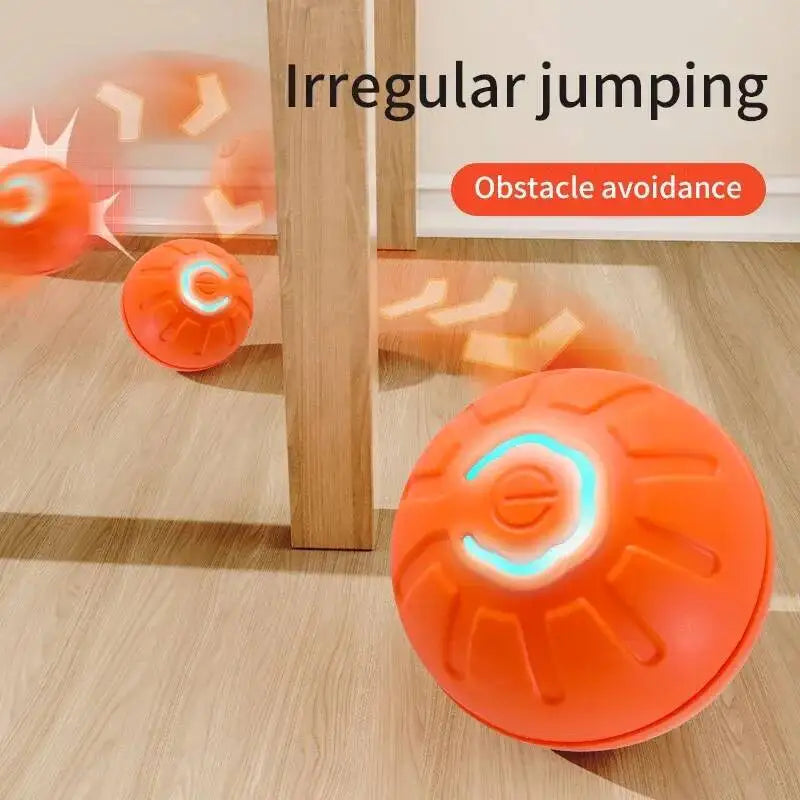 Smart Dog Toy Ball Electronic Interactive Pet Toy Moving Ball USB Automatic Moving Jumping Bouncing Happy Tails Pet Shop Store