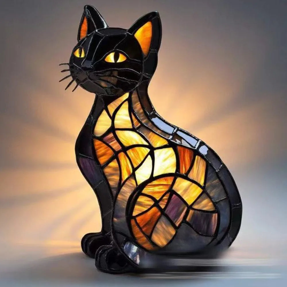 New Dog Series Resin Figurines LED Night Light Artistic Animal Statues Creative Home Decoration Exquisite Tabletop Ornaments Happy Tails Pet Shop