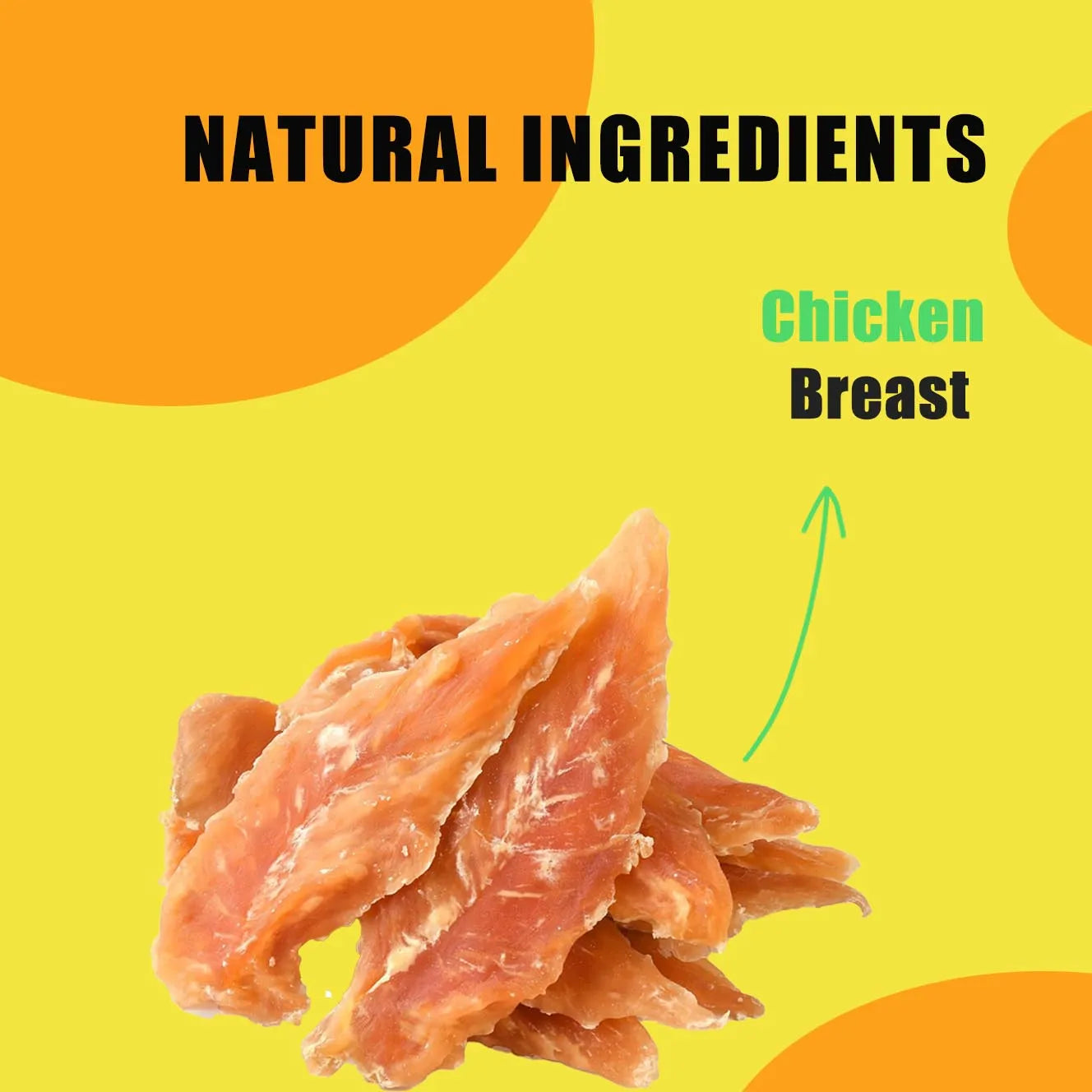 Dog Treats chicken Jerky 1lb，Pet Snacks - Natural High Protein Meat Dried Strips - Best Chews for Training Small & Large Dogs - Happy Tails Pet Shop Store