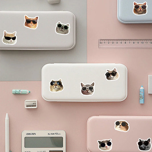 500 autocollants animaux chats pour lunettes de soleil, journal intime, papeterie, carnets de téléphone, jouets