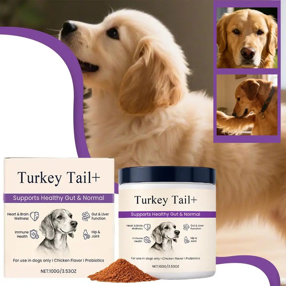 Bacon Flavor Dog Probiotic Powder Gut Flora Balance Digestive Aid Intestinal Health Care For Puppy Adult Dogs Happy Tails Pet Shop Store