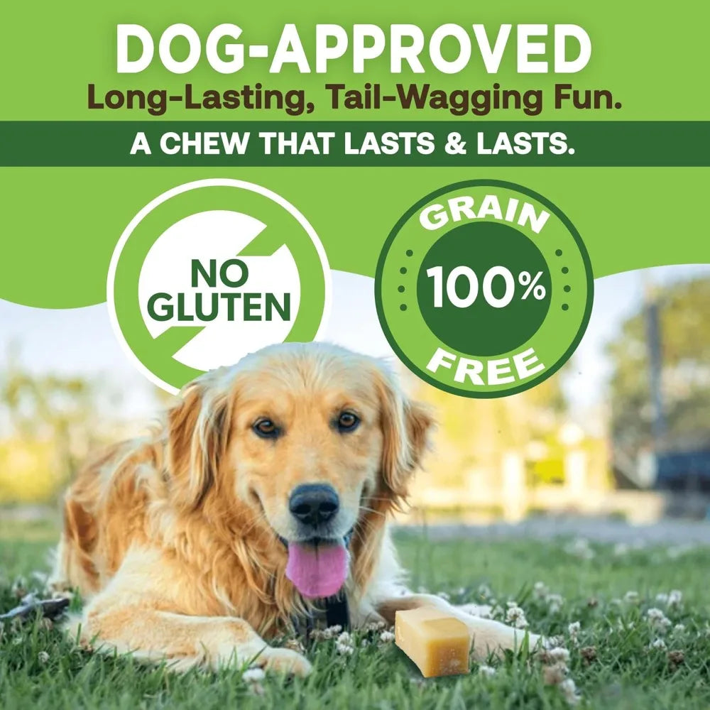 Masticables gigantes de queso de yak para perros, 1.3 kg - Premios naturales y ricos en proteínas para masticadores agresivos
