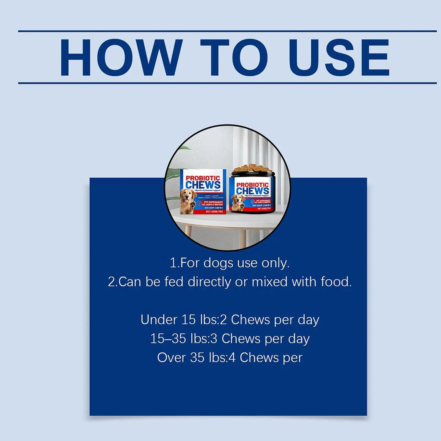 Complément alimentaire pour la santé intestinale des chiens 200 g, friandises saines, soins naturels pour la peau, santé digestive, comprimés à mâcher après les repas, changements de saison