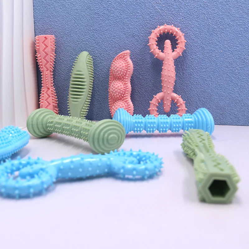 Pet Chew Toy Dog Toothbrush Stick - Dental Chew for Small Medium Large Dogs Tartar Control Dog Teething Toy Cat Puppy Chew Toy Happy Tails Pet Shop Store