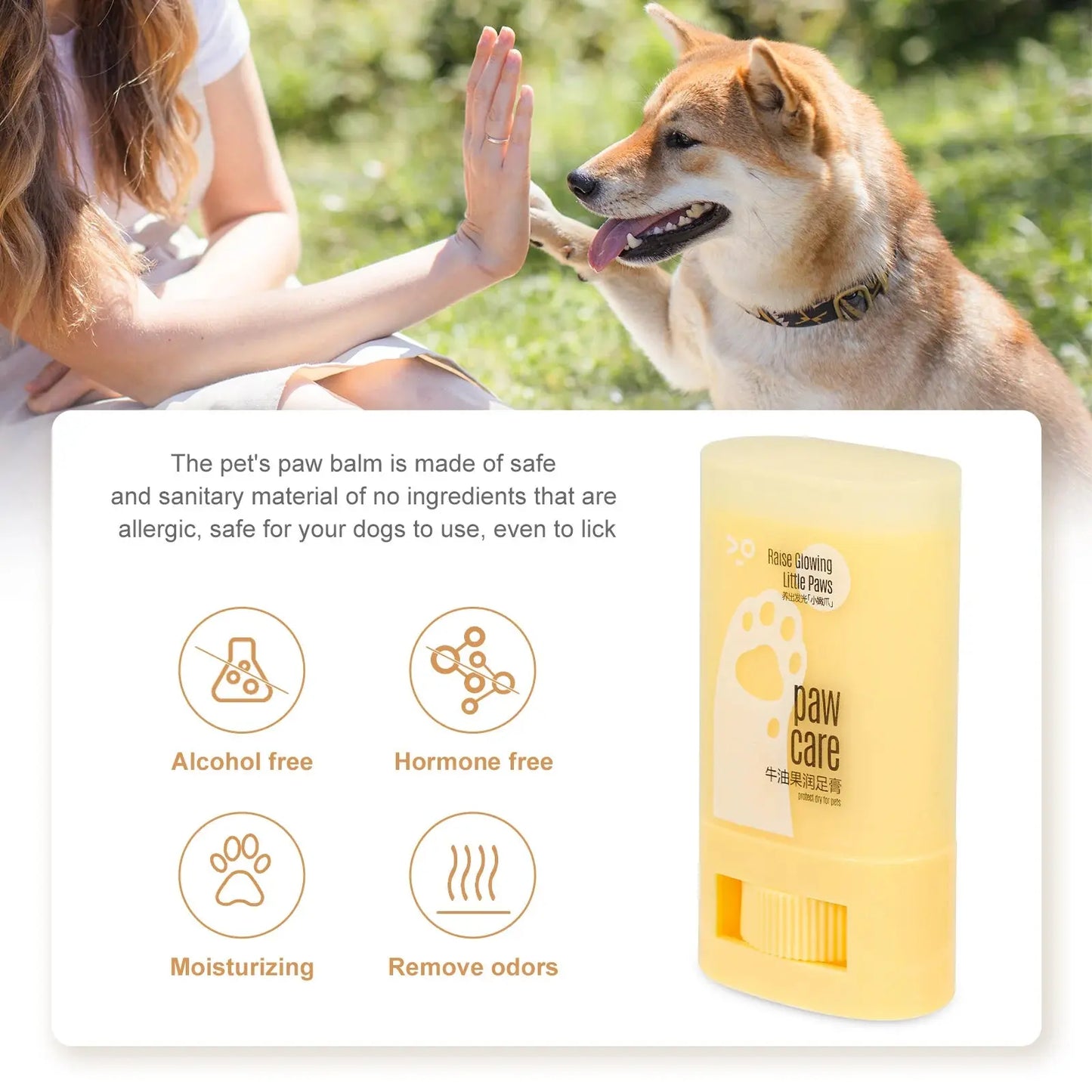 Paw Balm Moisturizer for Dog Paws Foot Care Cream Protector Pet Supplies Cat Health Products Winter Care Anti Cracked Safe Non Happy Tails Pet Shop Store