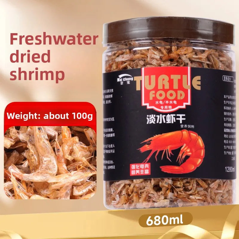 Alimento liofilizado Naichong para mascotas pequeñas y reptiles - Dieta para hámsteres, petauros del azúcar, tortugas y peces con pescado, camarones y gusanos de la harina secos