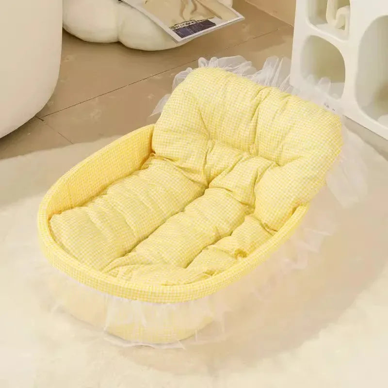 Macaron Dog Bed Pet Kennel Kennel Four Seasons Universal Winter Dopamine Cat Nest Deep Sleeping Nest Pet Supplies Spot
