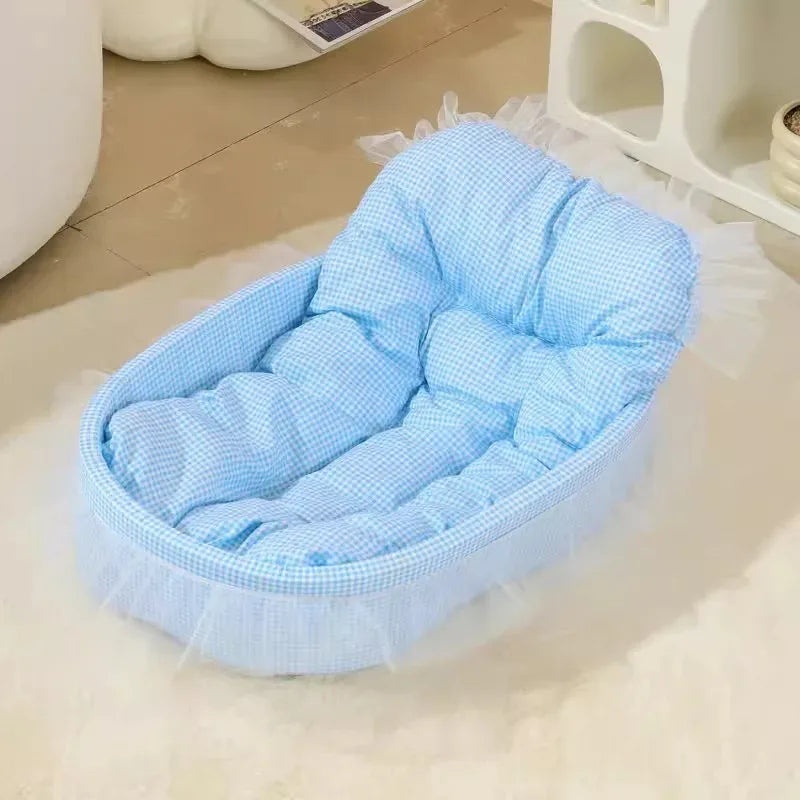 Macaron Dog Bed Pet Kennel Kennel Four Seasons Universal Winter Dopamine Cat Nest Deep Sleeping Nest Pet Supplies Spot