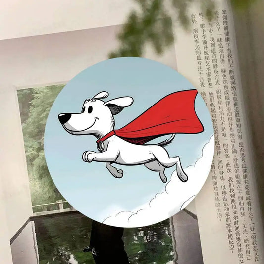 Dessous de verre en bois avec motif de chien coloré et amusant, idéal pour les restaurants et les cafés. Facile à laver et à nettoyer. 