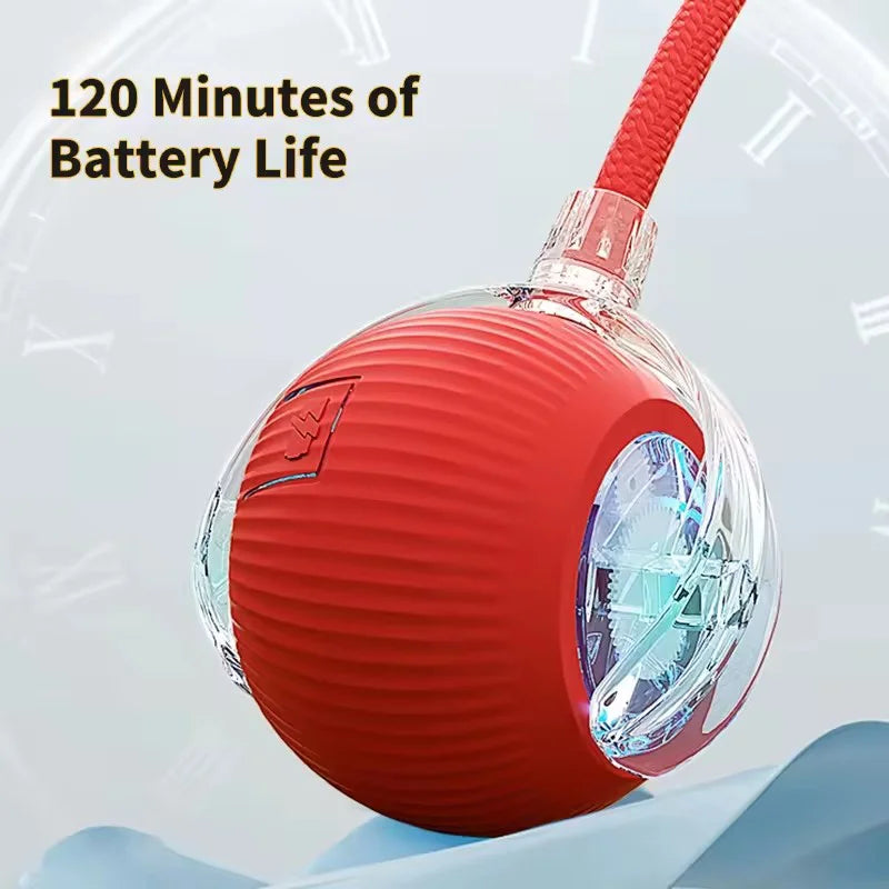 Hot Electric Dog Ball Toys Automatic Rolling Ball Rechargeable Smart Pet Interactive Plush Toy Dog Cat Training Imitate Mouse Happy Tails Pet Shop Store