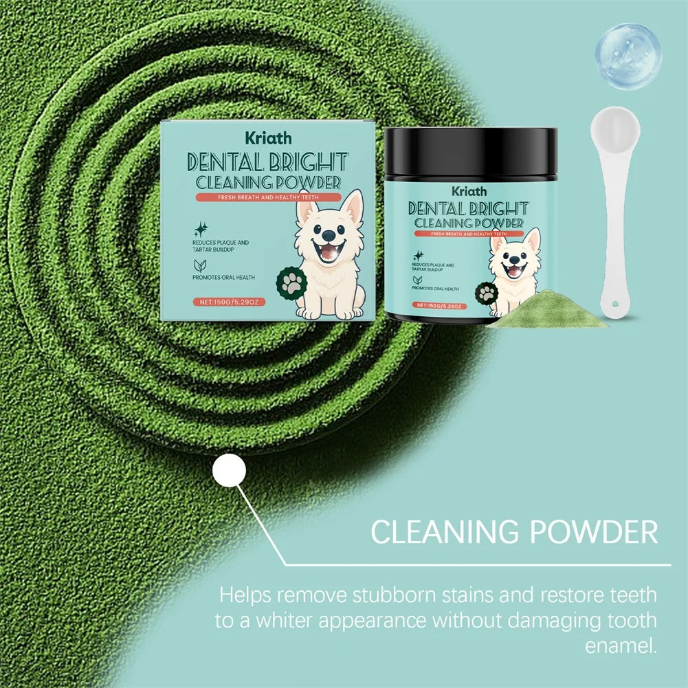 Dog Tooth Cleaning Powder Removing Teeth Surface Stains Reduce Dental Plaques Eliminate Bad Breath Daily Dog Teeth Care Products