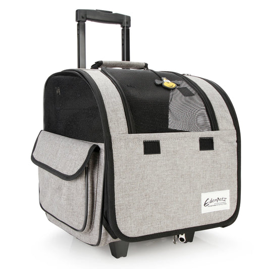 Large Pet Trolley Stroller Foldable Multifunctional Transport Airline Approved Dog Cat Carrier Backpack On Wheels