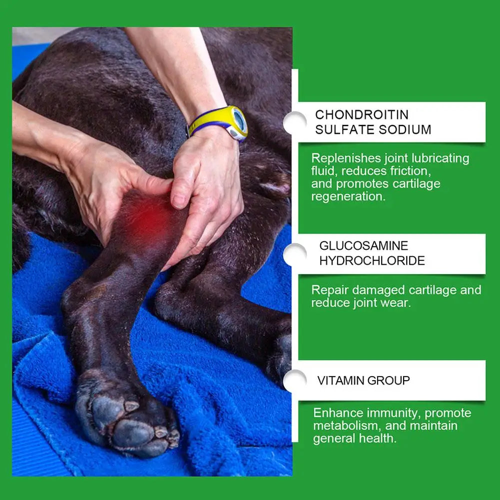 80 Tablets Pet Joint Care Soft Chews Supplement Glucosamine Pet Joint Care Chews Chondroitin Supplement For Dogs Joint Support