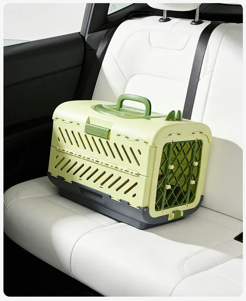 Foldable Large Pet Airline Carrier Portable Travel Kennel Cat Dog Cage Dog Accessories Foldable Cat Carrier Pet Carrier Luxury