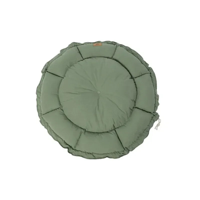 Round Cat Dog Bed Basket Plush Warm Winter Pet Cushion Nest Soft Sofa Sleeping Mat Reversible Shrink Drawstring Bed for Kittens