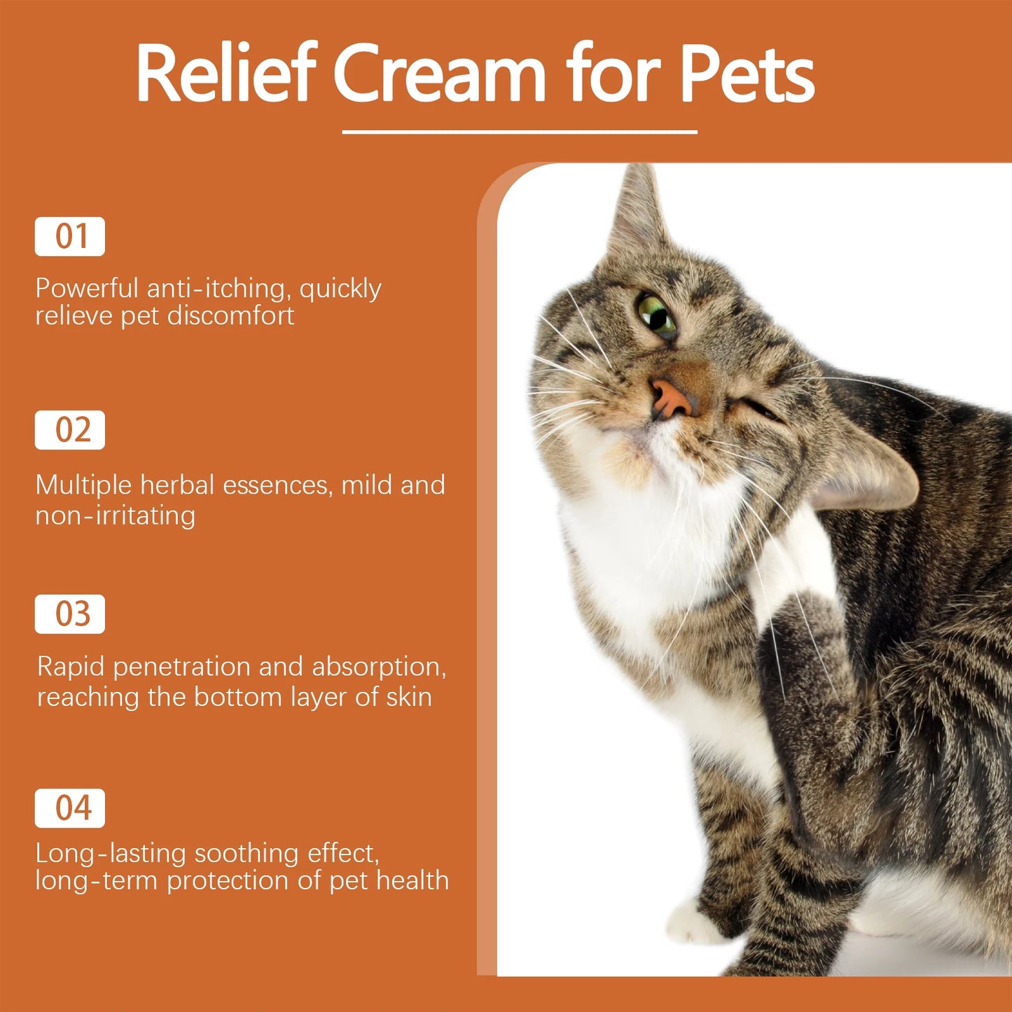 Yegbong New Pet Antipruritic and Anti-Allergic Skin Cream Skin Soothing and Restoring Care Herbal Nourishing Cream