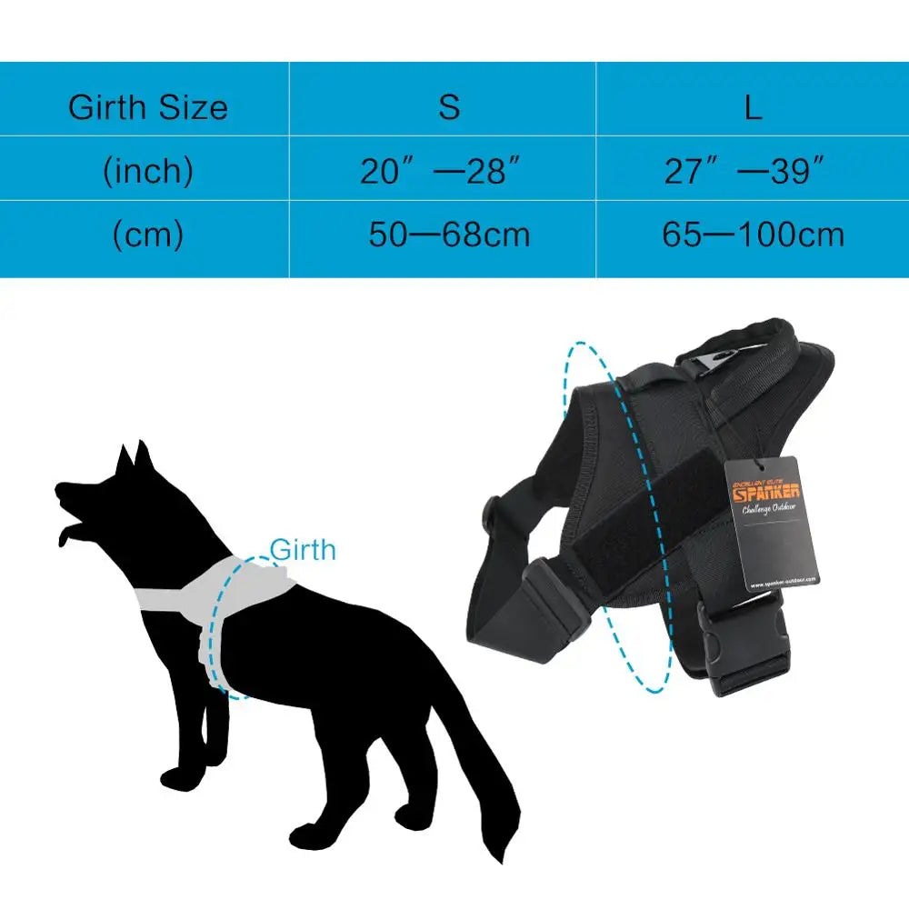 Tactical Dog Harness with Handle Hiking Training Vest Dogs Accessories for Medium Large Dogs Safety Comfortable Harness