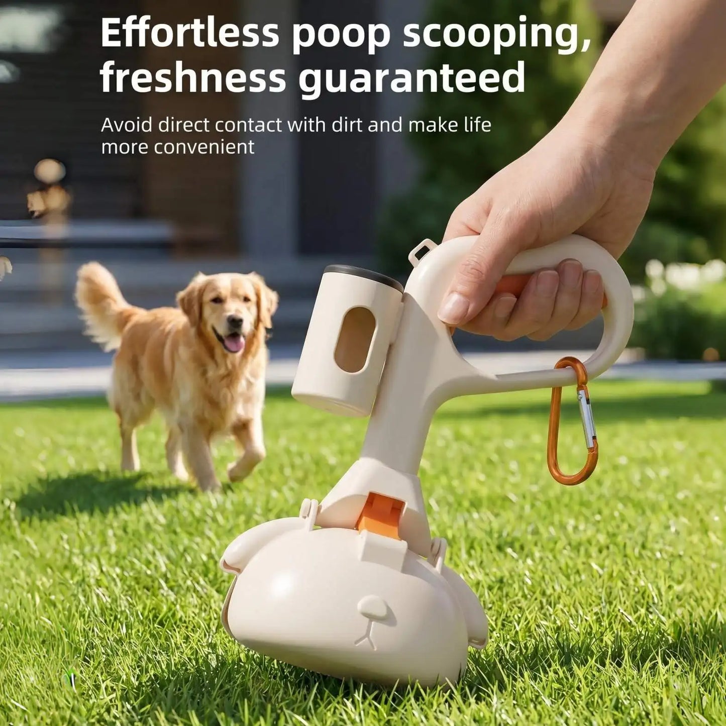 Portable Pet Poop Picker Dog Pooper Scooper Outdoor Walking Poop Shovel Waste Pick Picker Scoop Collect Puppy Cleaning Supplies